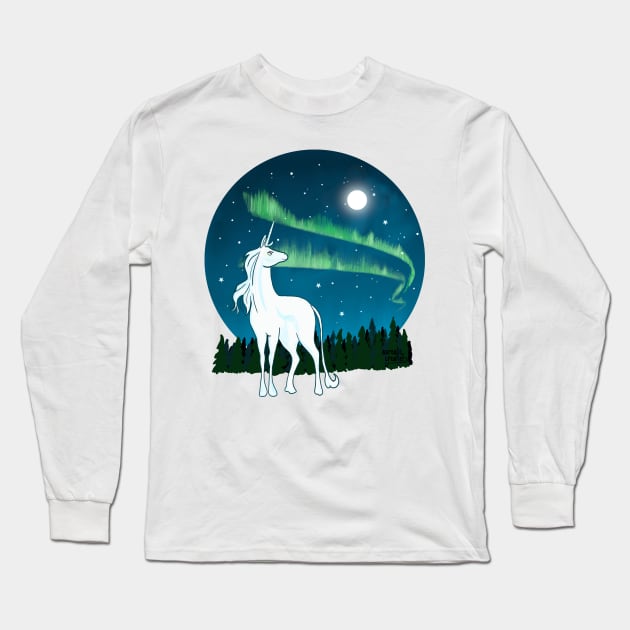 Seeing the Northern lights Long Sleeve T-Shirt by Aurealis